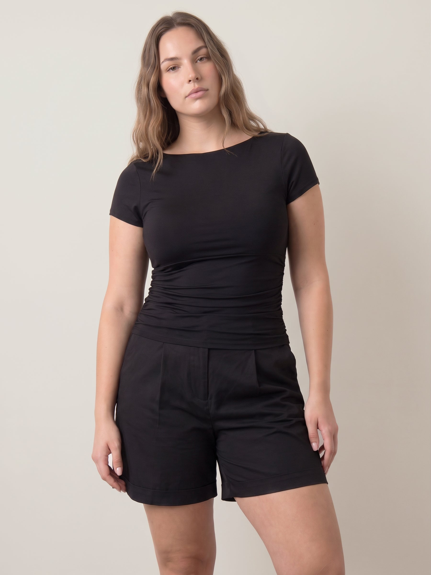 ONLY - Evelyn Shortsleeve Boatneck Top - 