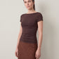 ONLY - Evelyn Shortsleeve Boatneck Top - 