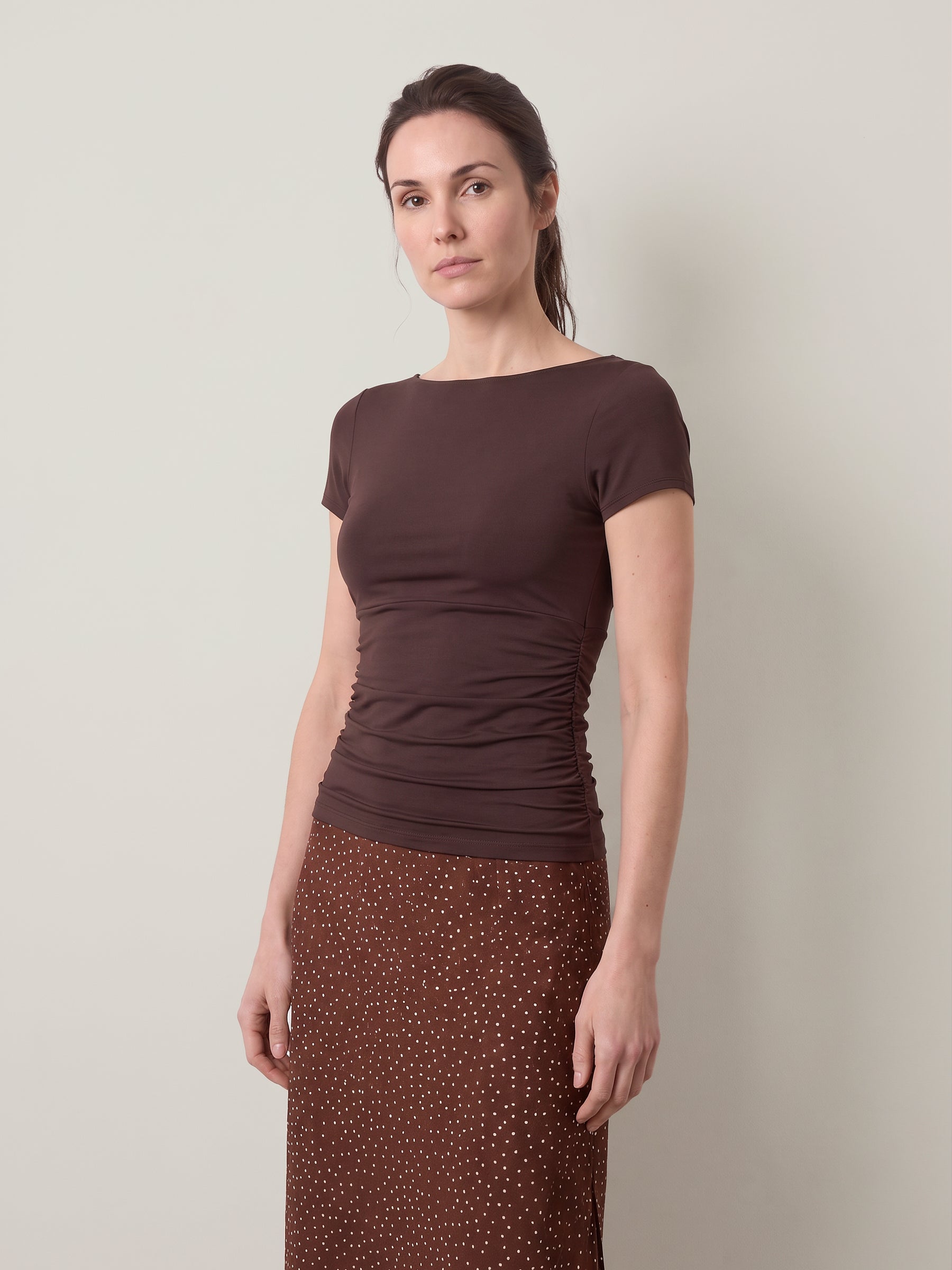 ONLY - Evelyn Shortsleeve Boatneck Top - 