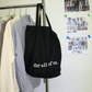 PLENTY-Canvas For All Of Us Tote-Black