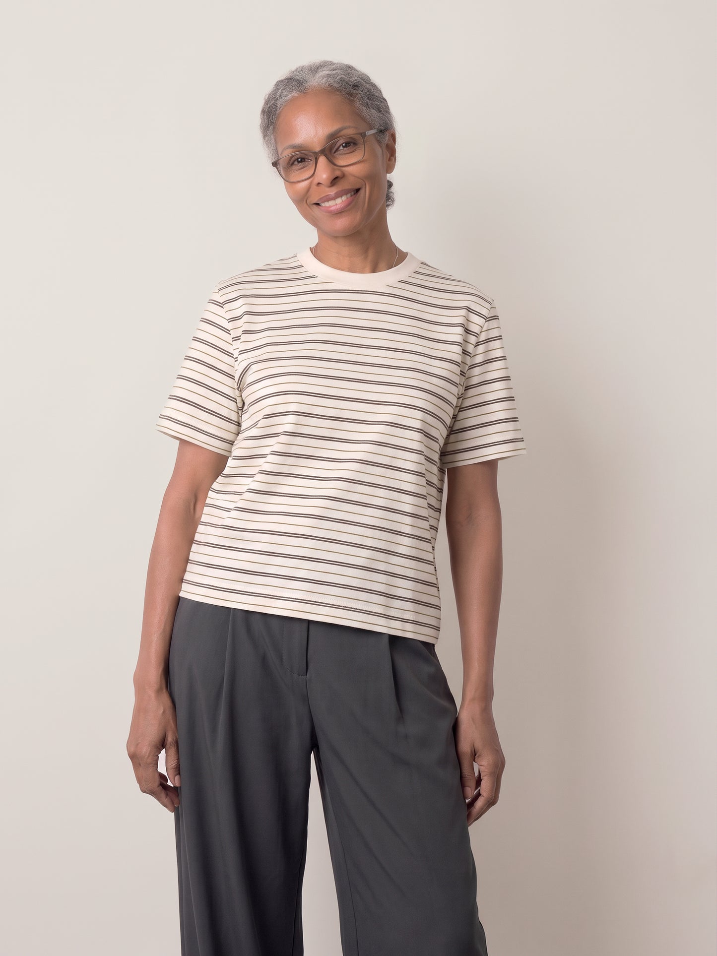 SELECTED - Essential Stripe Shortsleeve T-Shirt - 