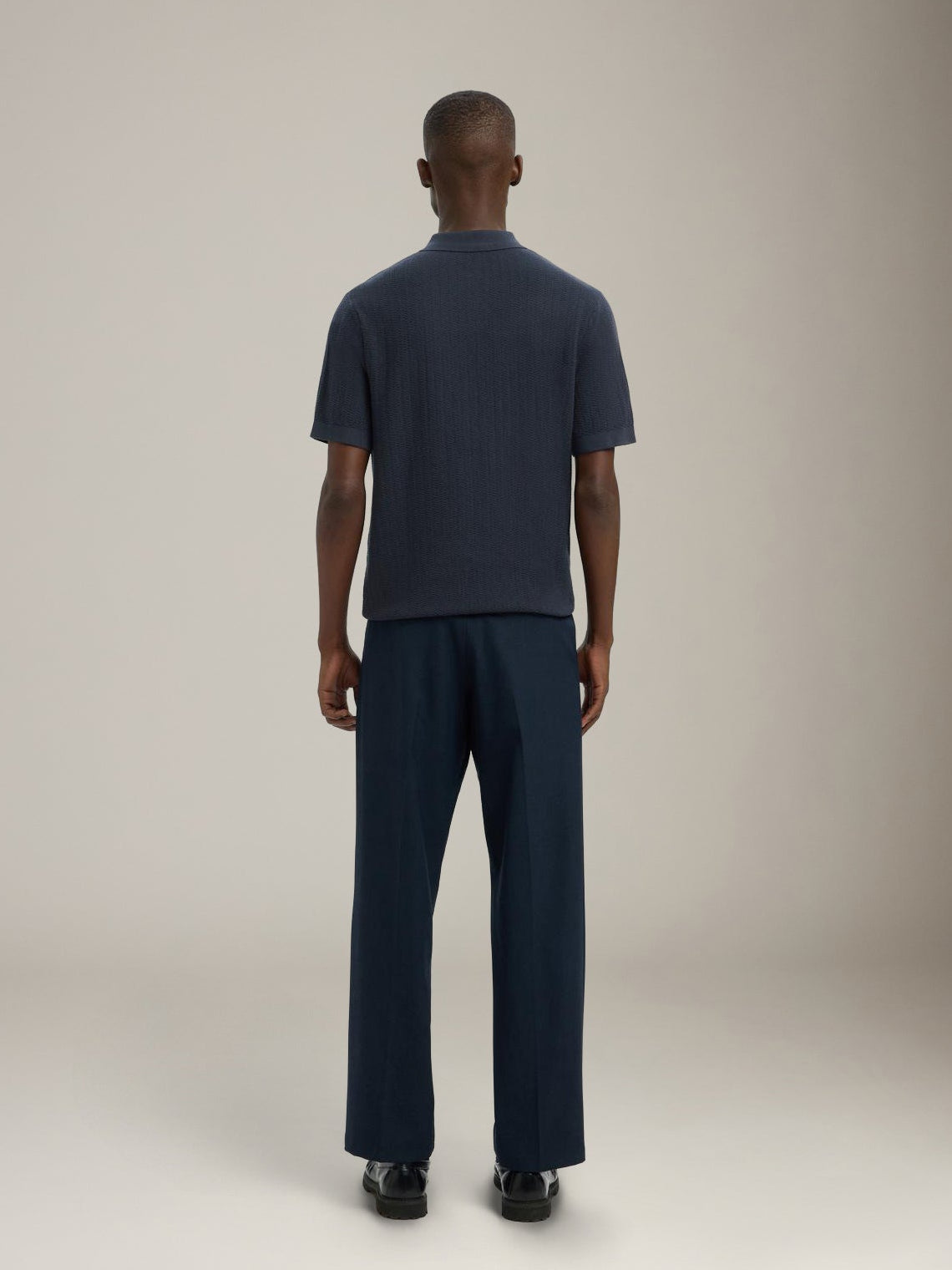 SELECTED - Cran Knit Zip Polo - 
