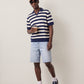 SELECTED - Torino Stripe Shortsleeve Polo Shirt - 