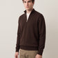SELECTED - Teller Half-Zip Knit Pullover Sweater - 