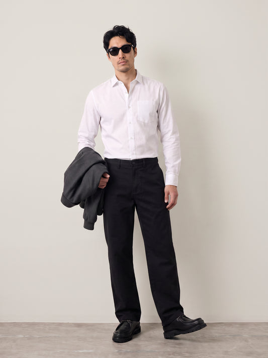 SELECTED - Miles Straight Twill Pants - 