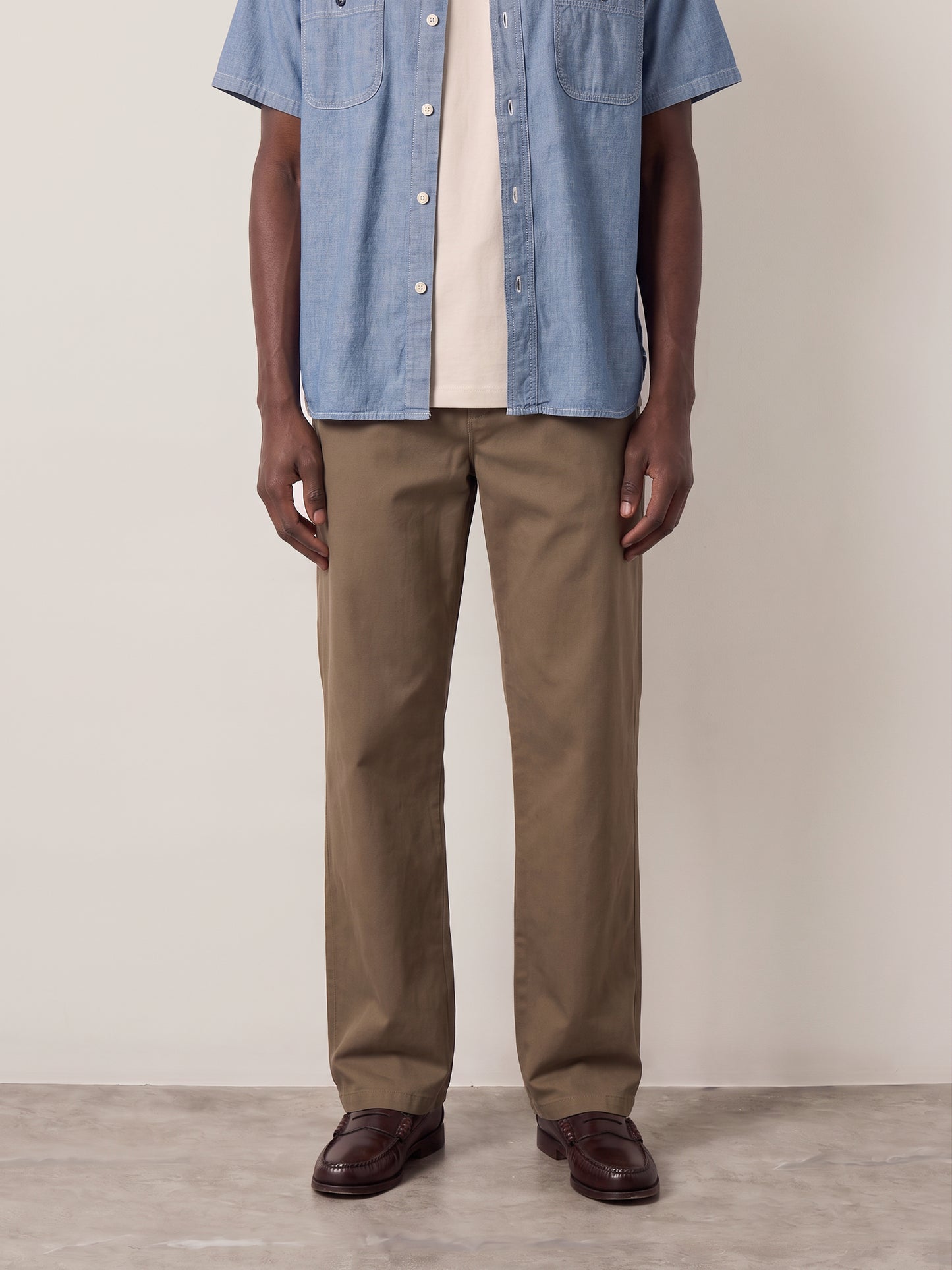 SELECTED - Miles Straight Twill Pants - 