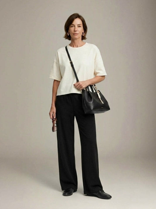 LOVEFINN - Scuba Pants - Black