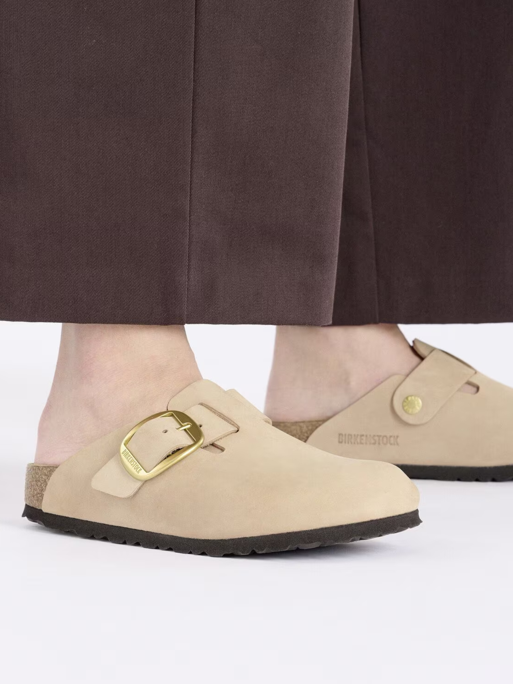 BIRKENSTOCK-Boston Big Buckle-Sandcastle Nubuck