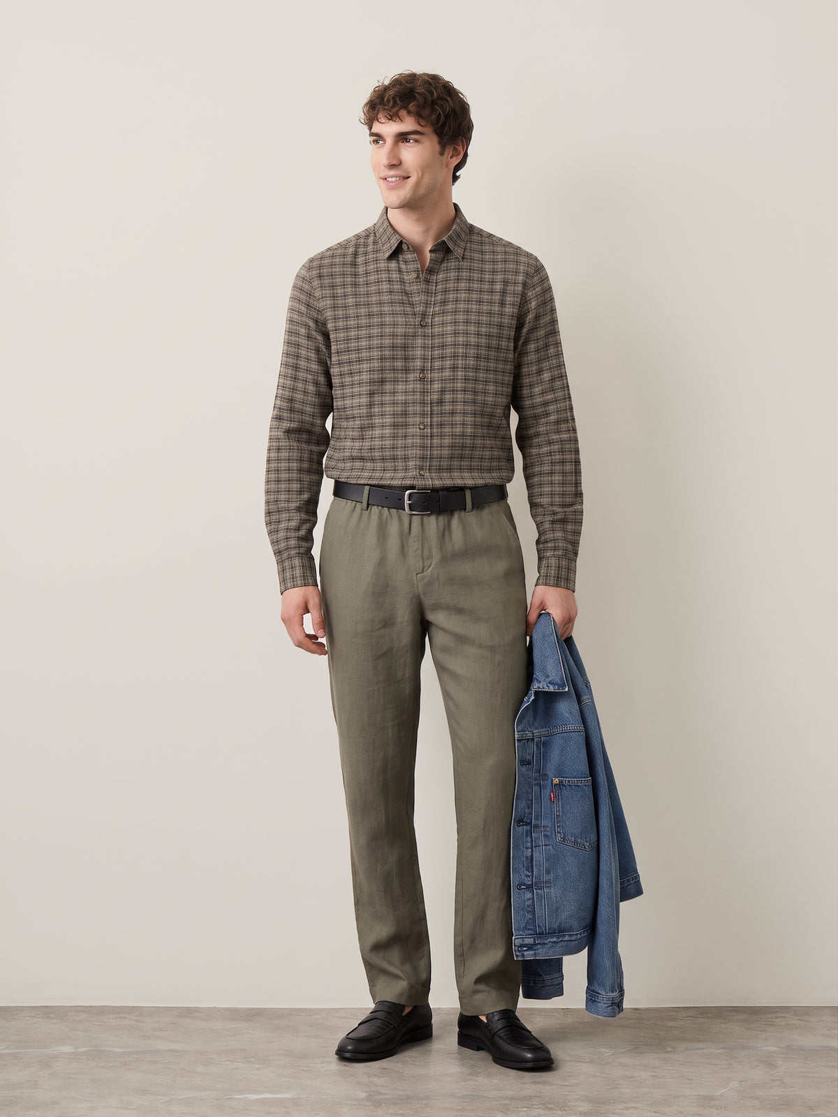 ONLY & SONS - Gudmund Longsleeve Checked Shirt - Walnut / Jet Black