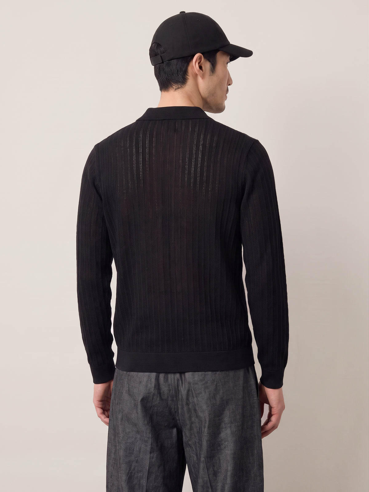 Moon Longsleeve Knit Polo