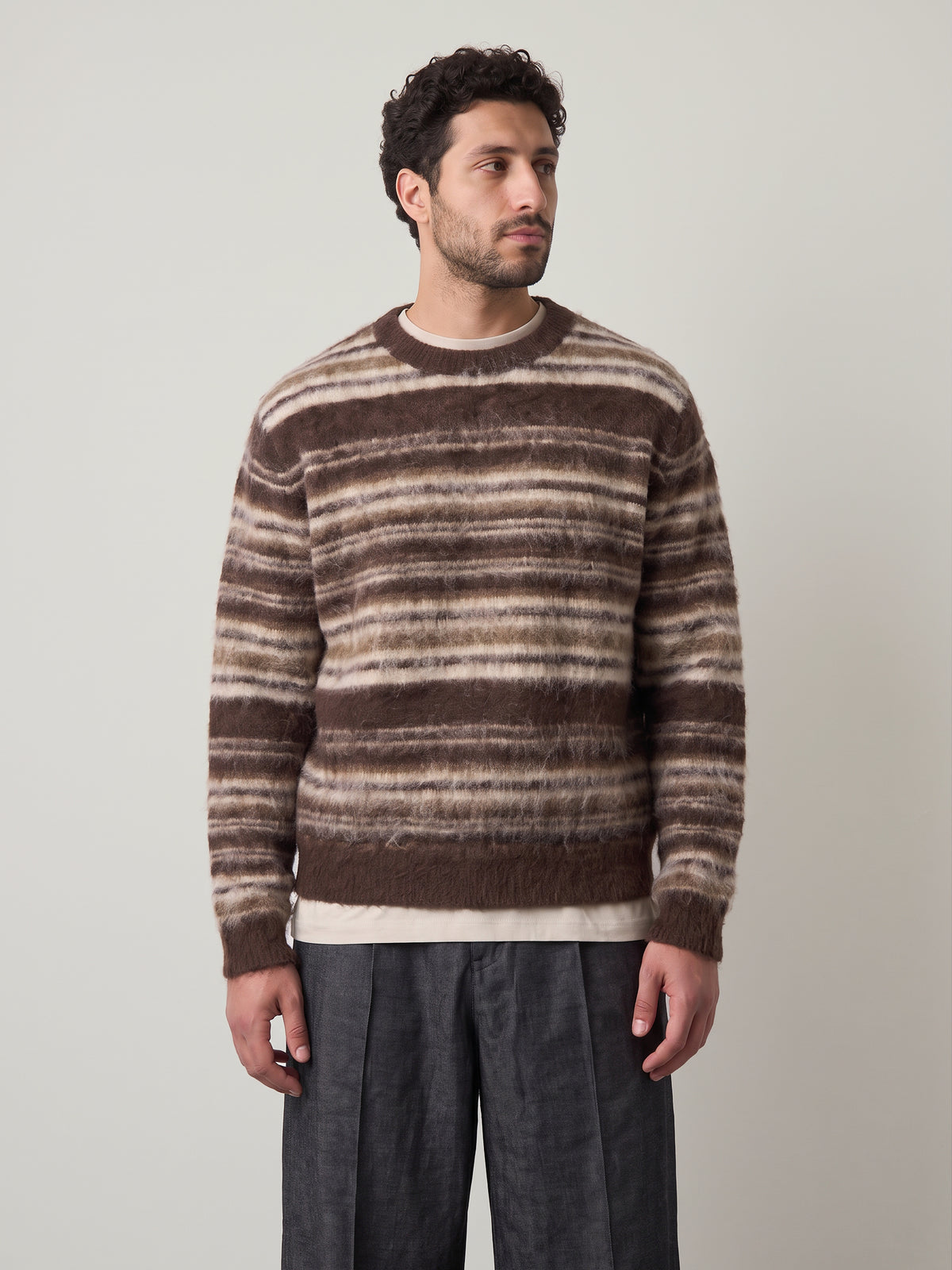 ONLY & SONS - Aiden Stripe Knit Sweater - 