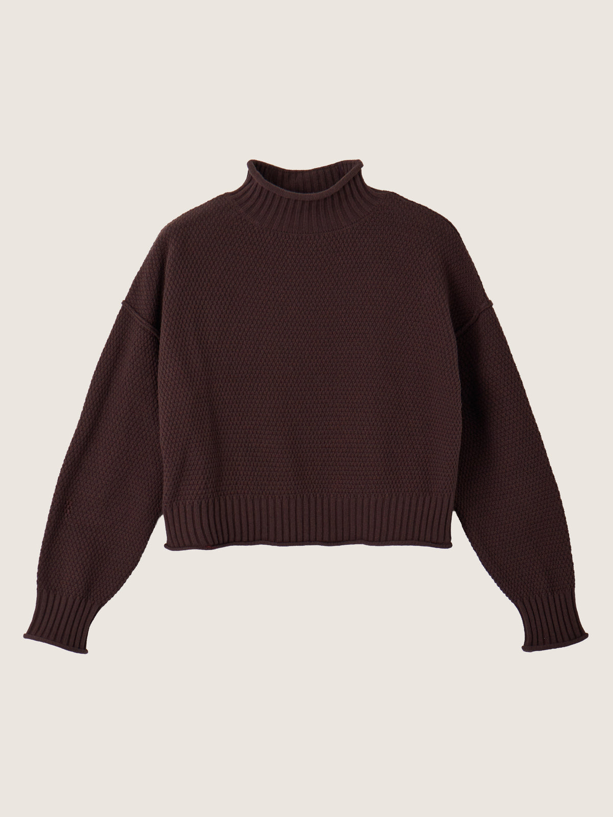 MONK & LOU - Rani Relaxed Mockneck Pullover - 