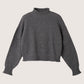MONK & LOU - Rani Relaxed Mockneck Pullover - 