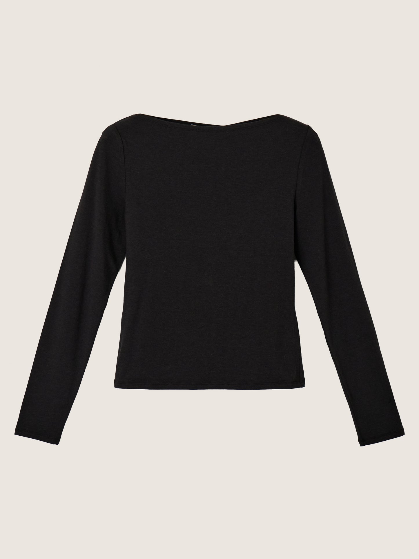 MONK & LOU - Nessa Boatneck Long Sleeve T-Shirt - 
