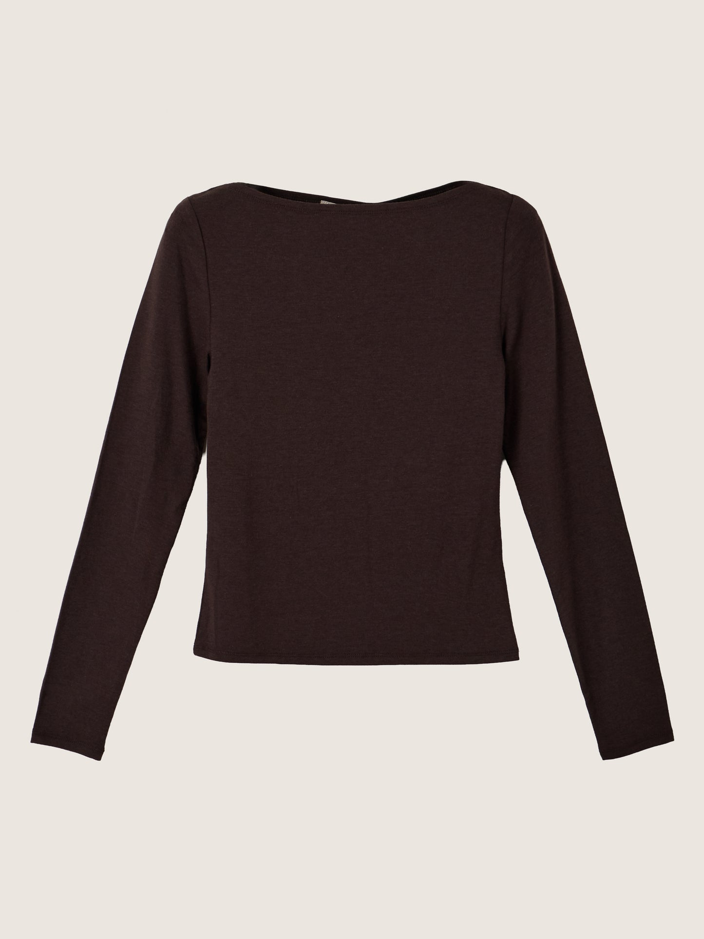 MONK & LOU - Nessa Boatneck Long Sleeve T-Shirt - 