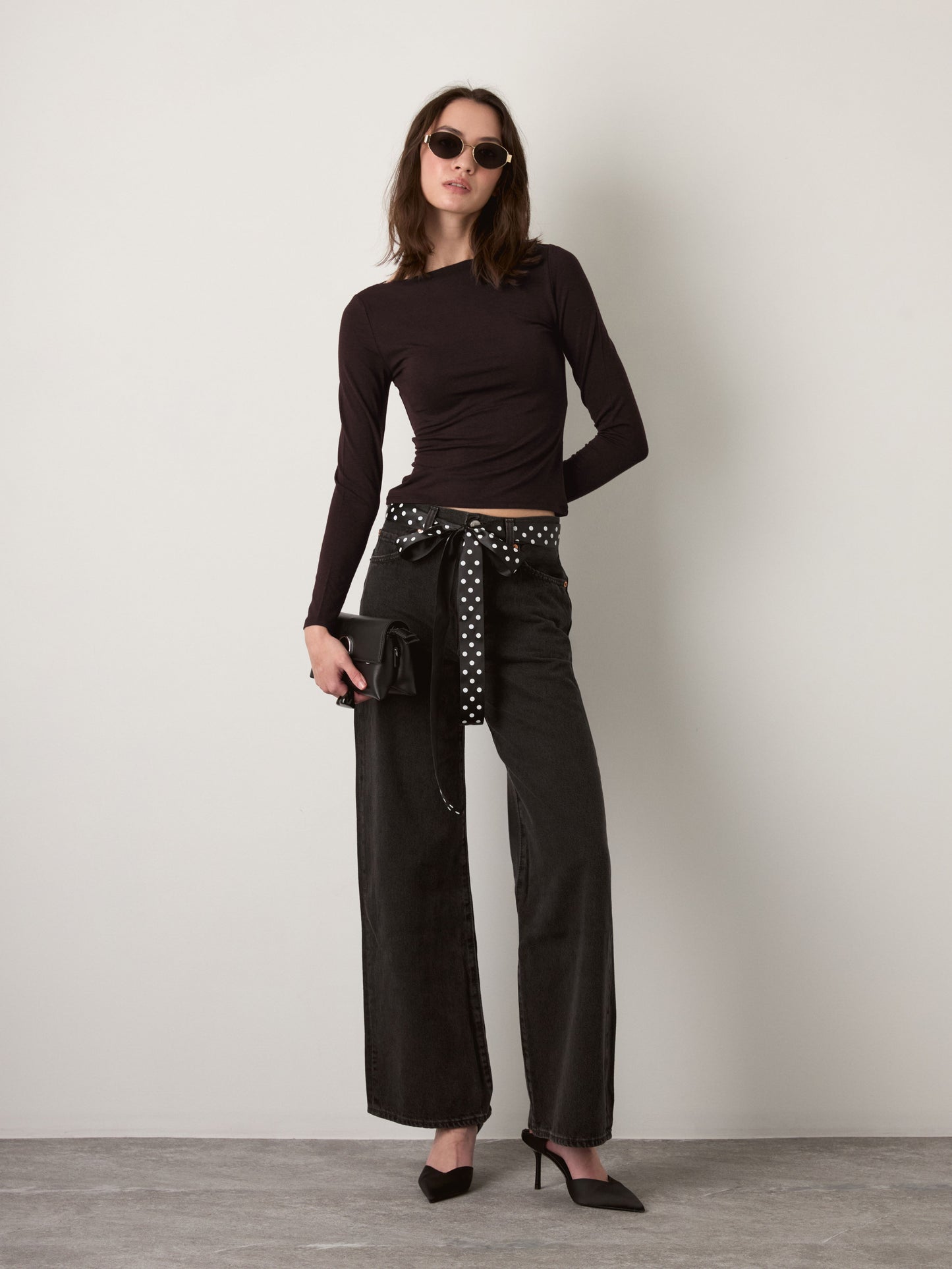 MONK & LOU - Nessa Boatneck Long Sleeve T-Shirt - 