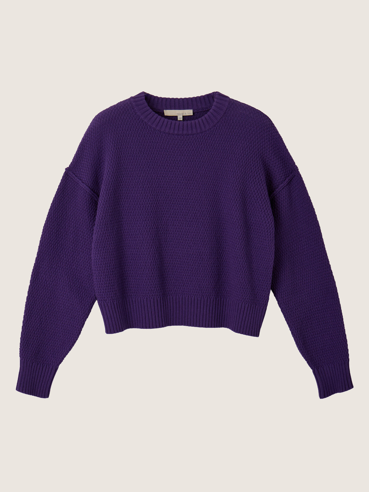 MONK & LOU - Kya Crewneck Pullover Sweater - 