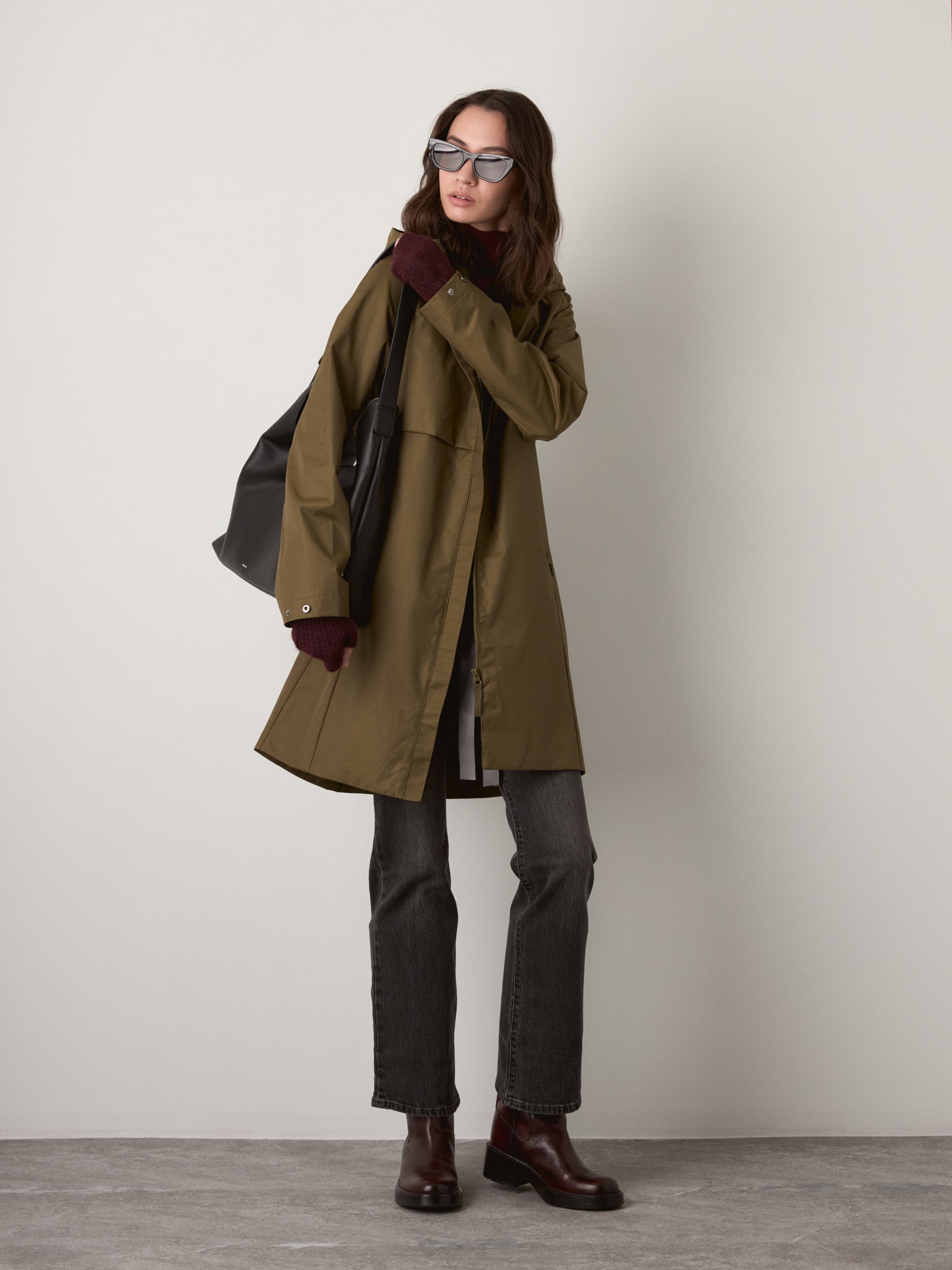 MONK & LOU - Maya Water Repellent Jacket - Olive Taupe