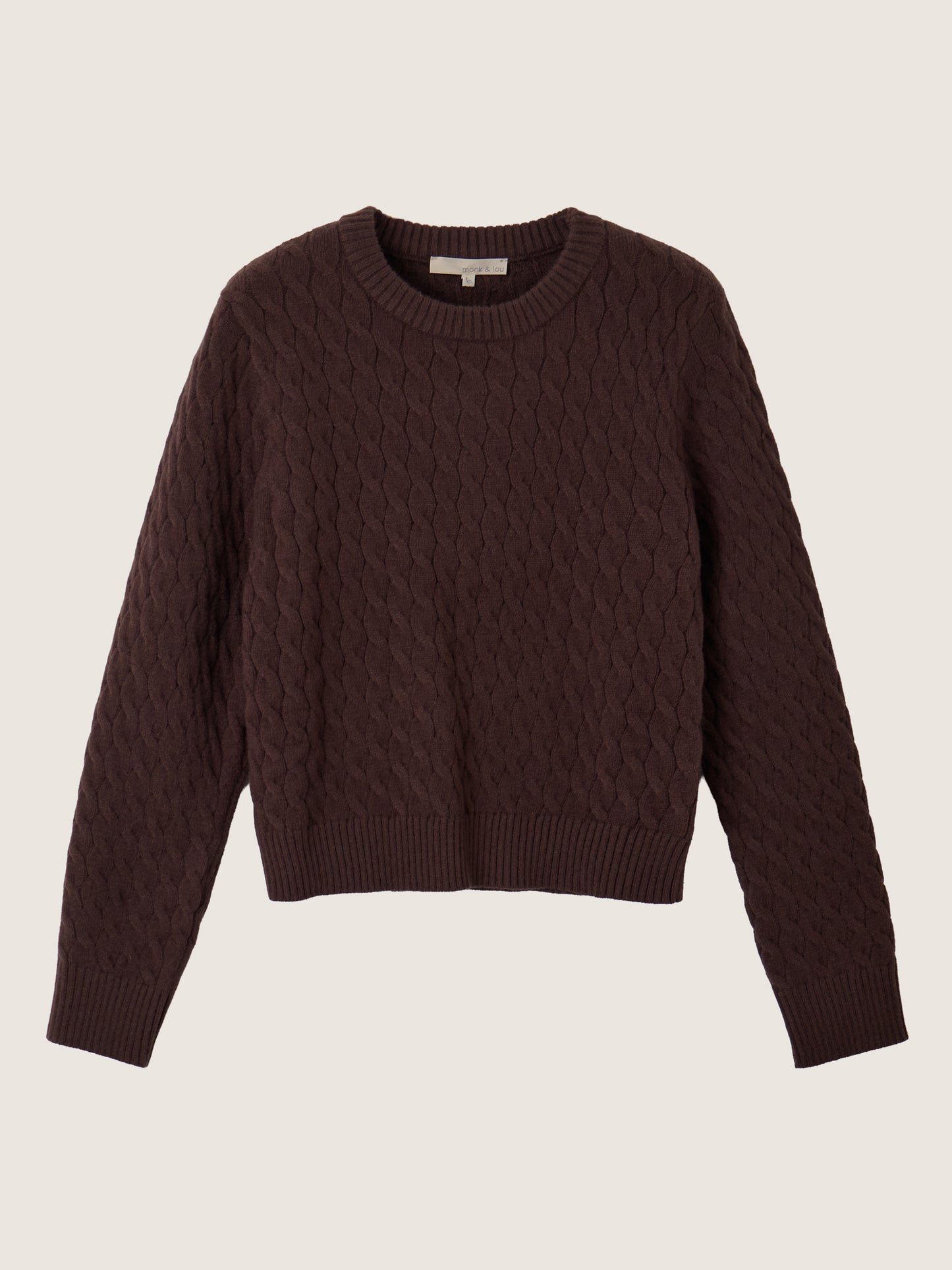 MONK & LOU - Phoebe Cable Pullover Sweater - 
