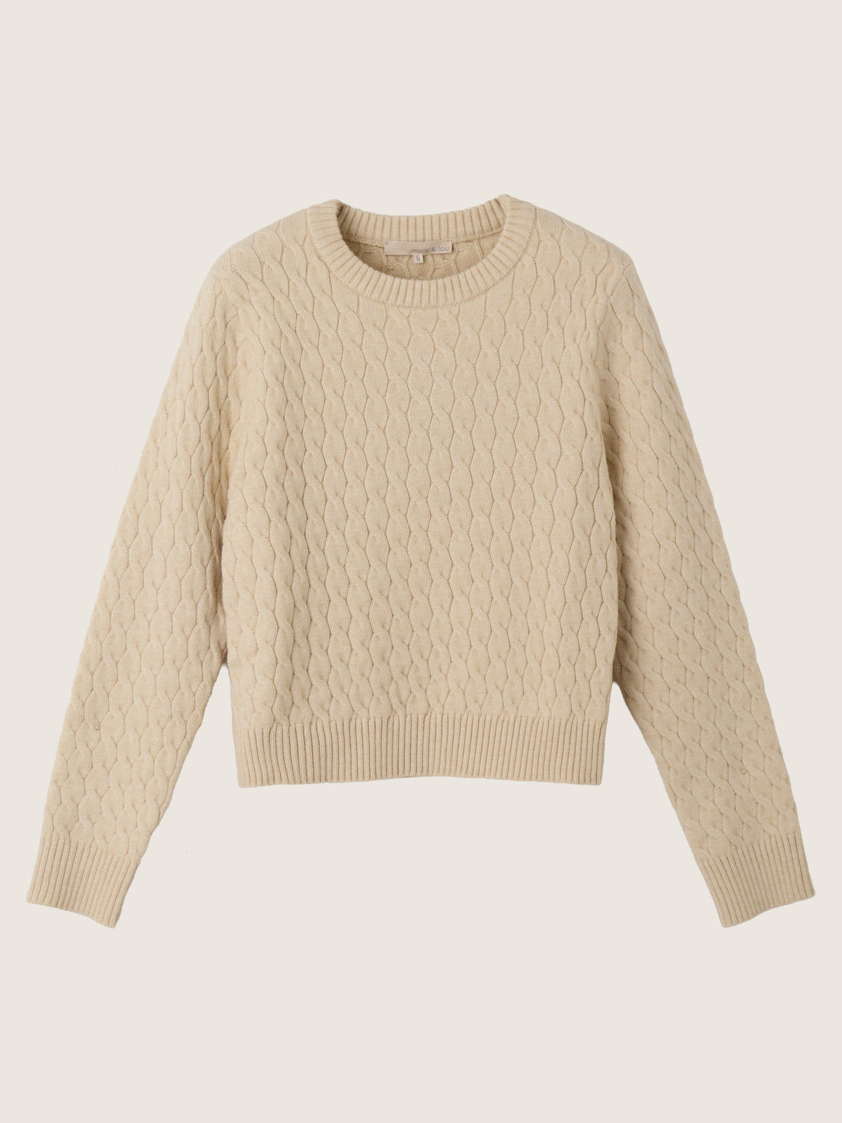 MONK & LOU - Phoebe Cable Pullover Sweater - 