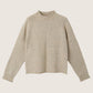 MONK & LOU - Mina Speckled Roll Neck Pullover Sweater - 