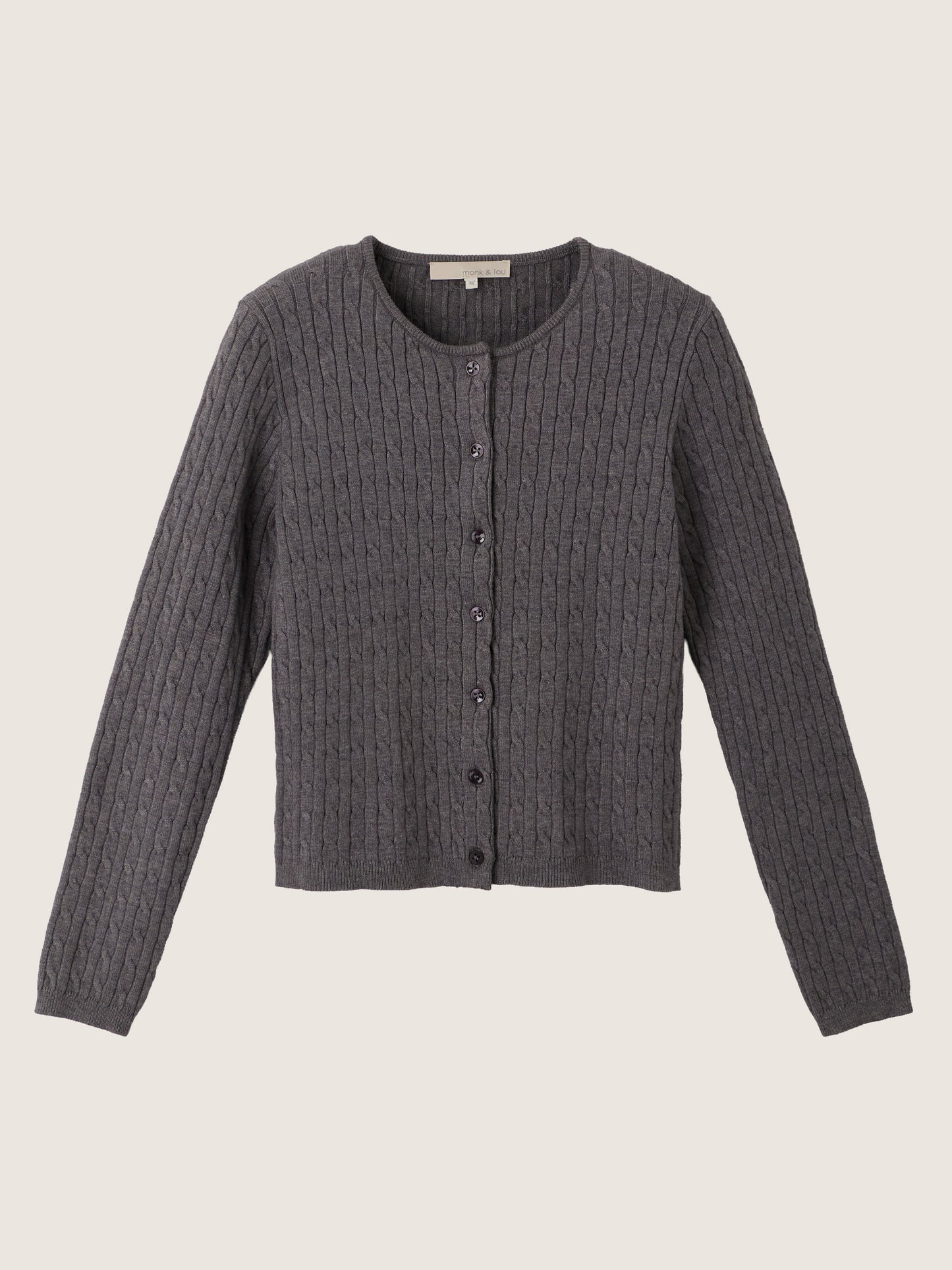 MONK & LOU - Nevaeh Cable Cardigan - 