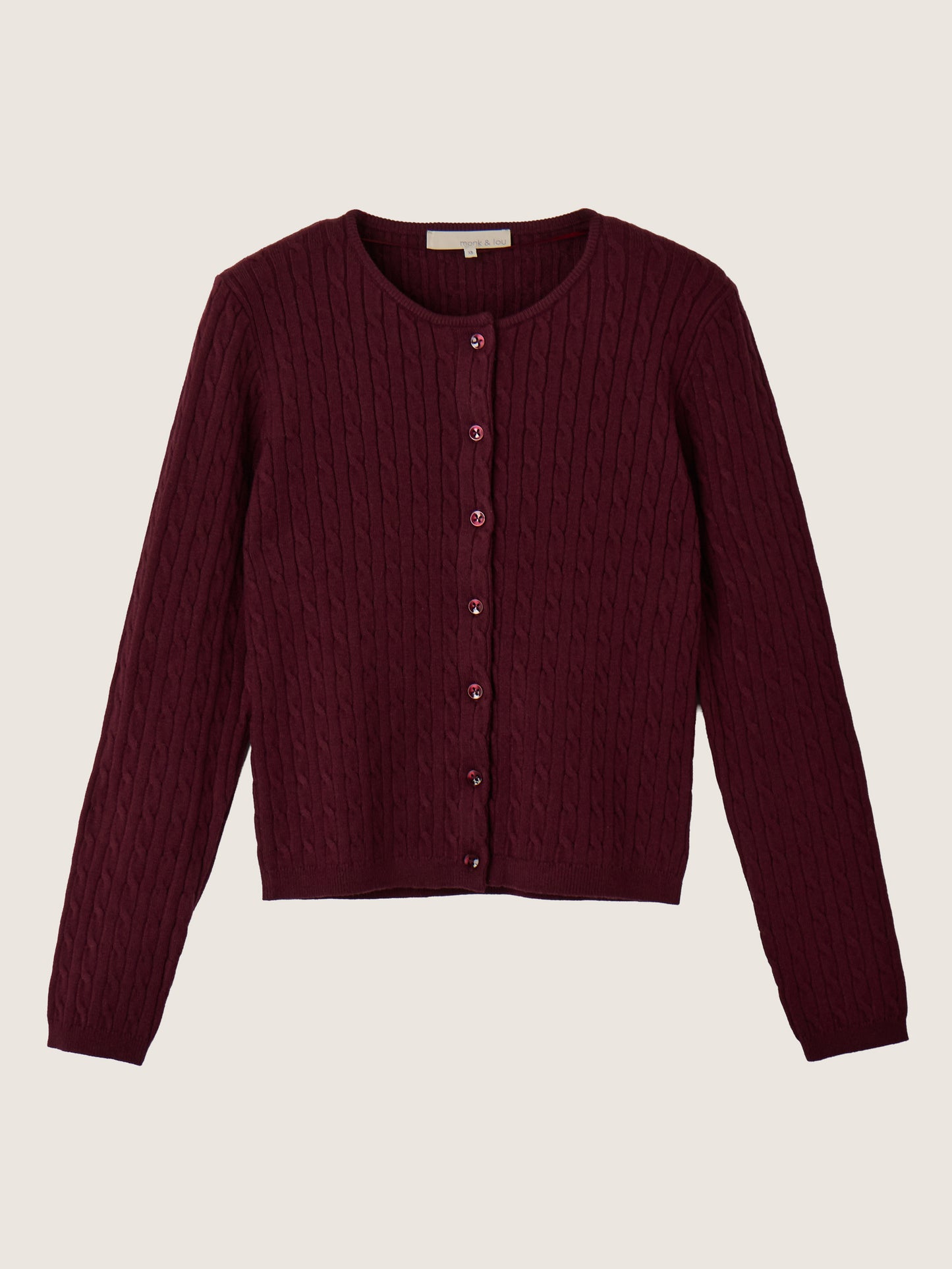 MONK & LOU - Nevaeh Cable Cardigan - 