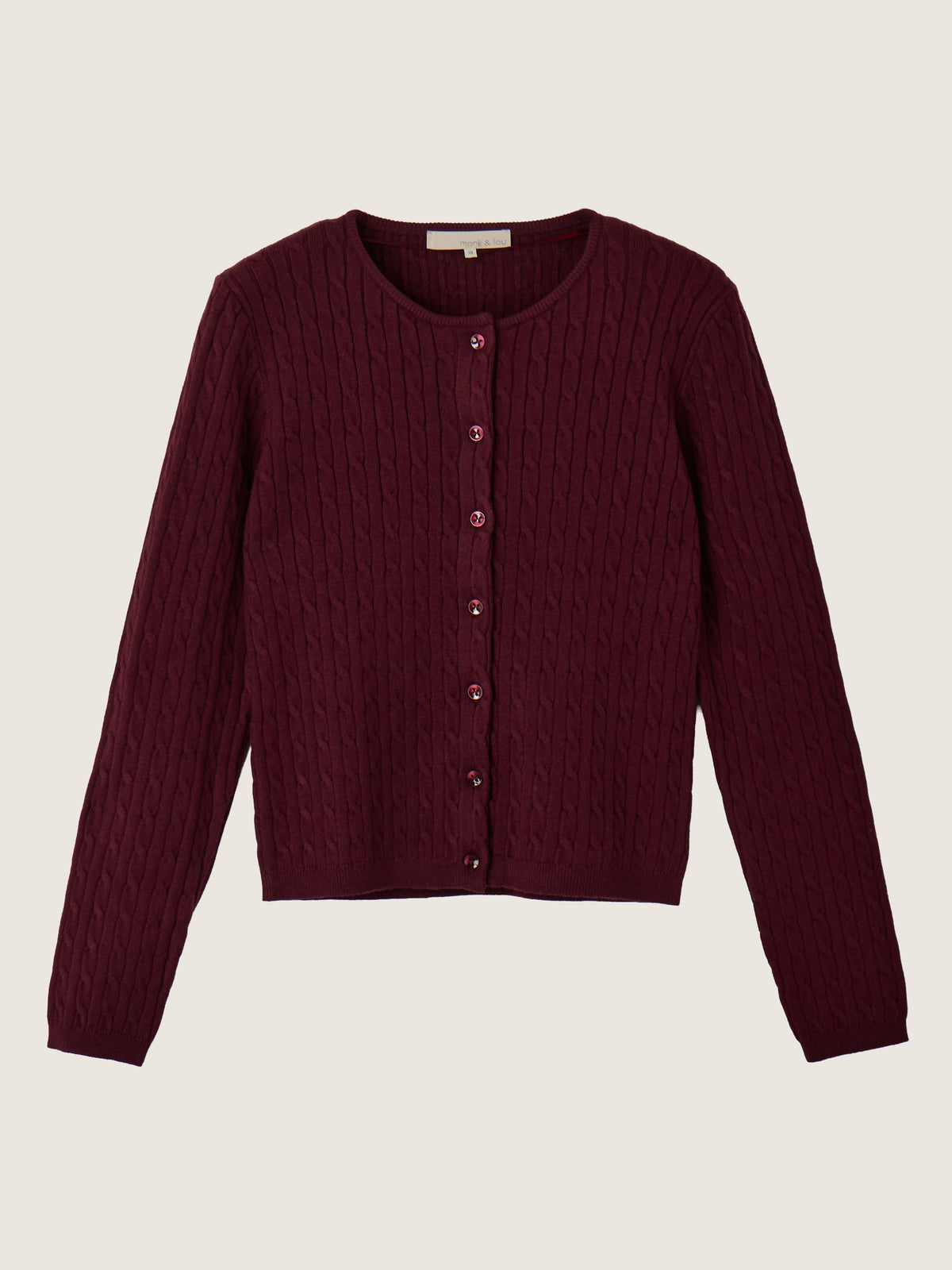MONK & LOU - Nevaeh Cable Cardigan - 
