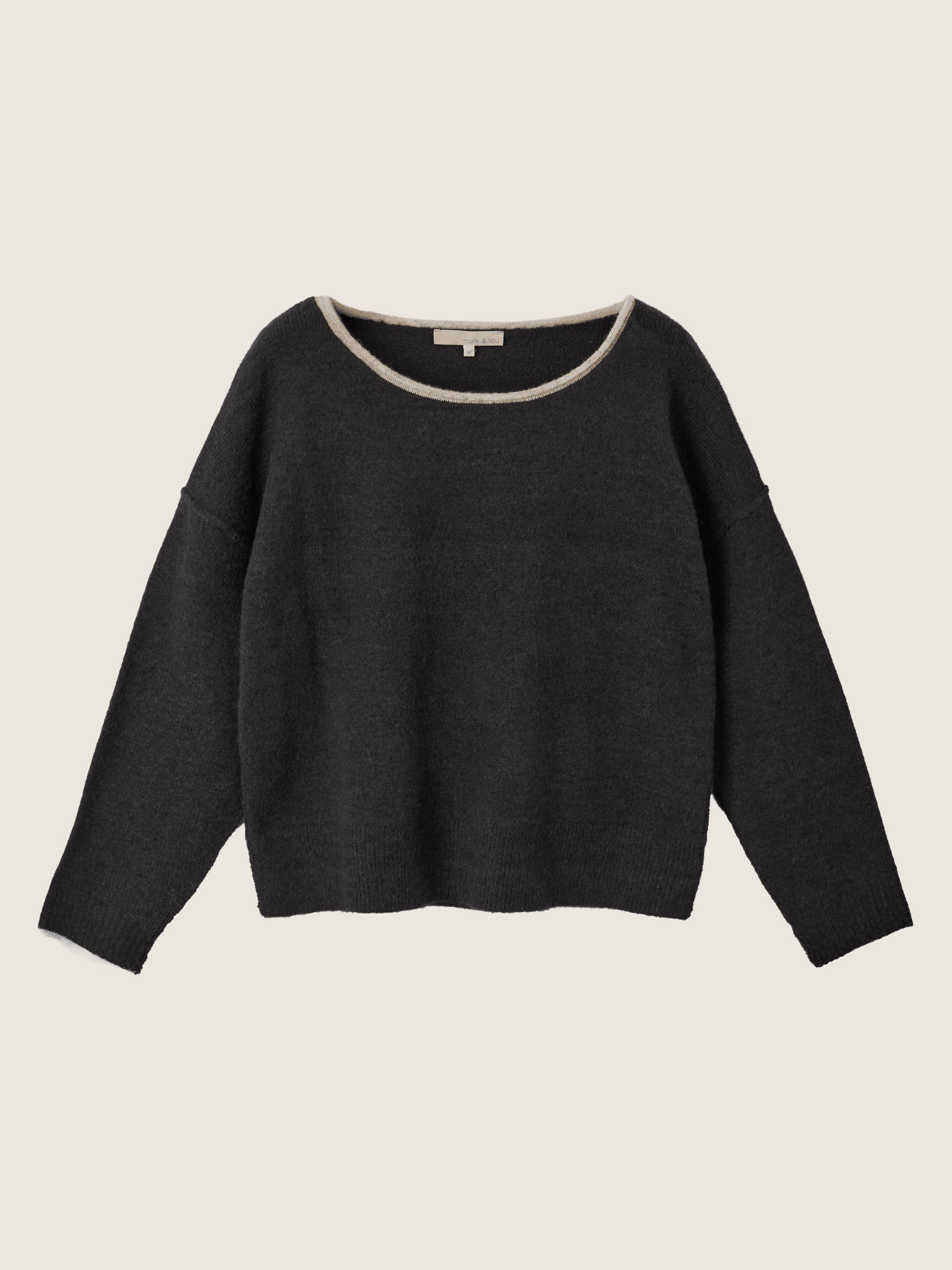 MONK & LOU - Shiloh Relaxed Pullover Sweater - 