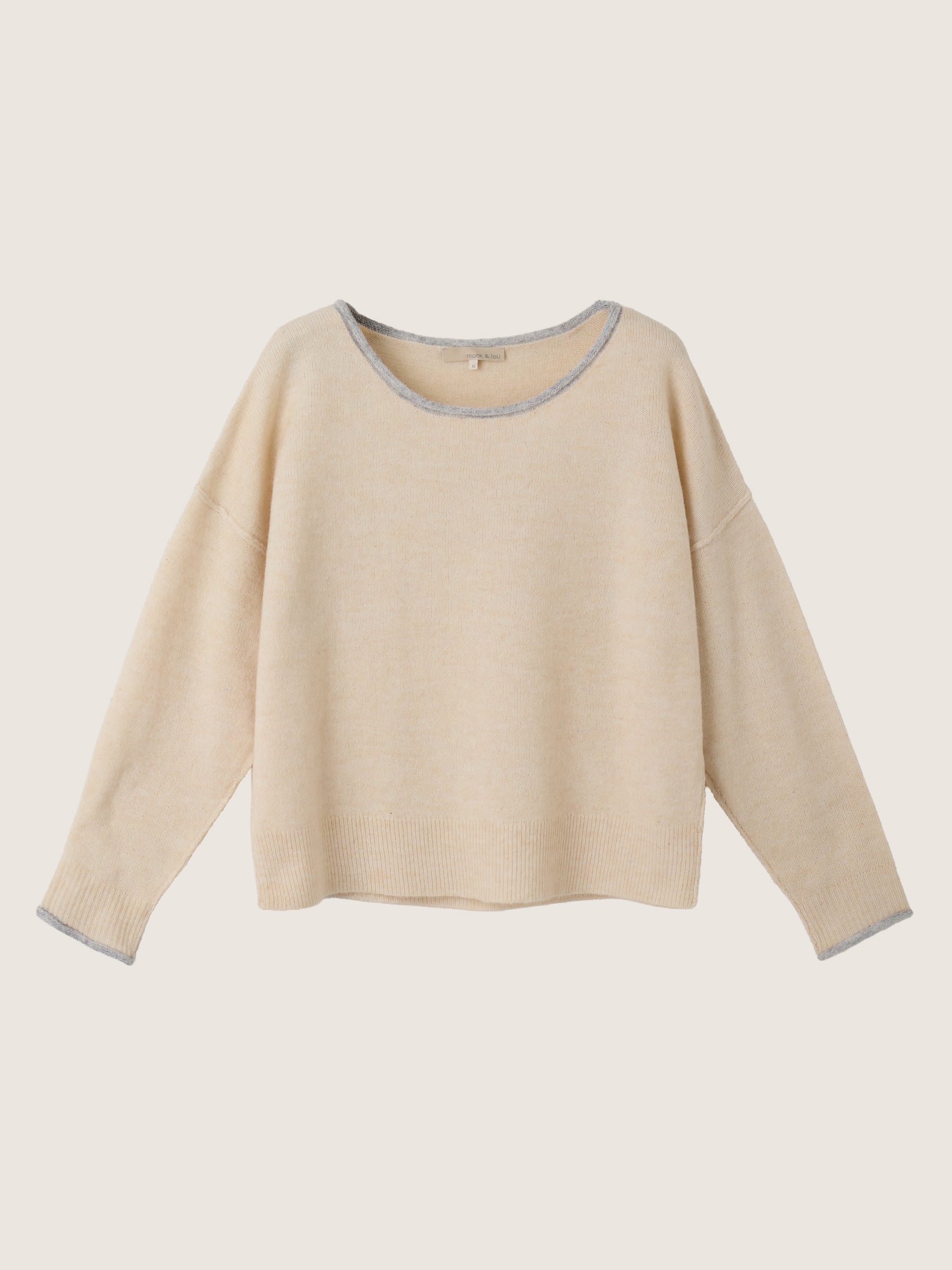 MONK & LOU - Shiloh Relaxed Pullover Sweater - 
