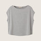 MONK & LOU - Parker Boatneck Top - Heather Gray