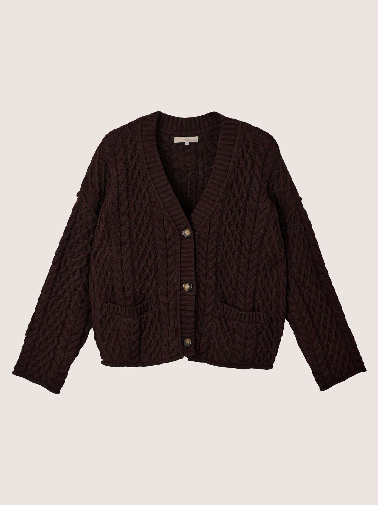 MONK & LOU - Sage Relaxed Cardigan - 