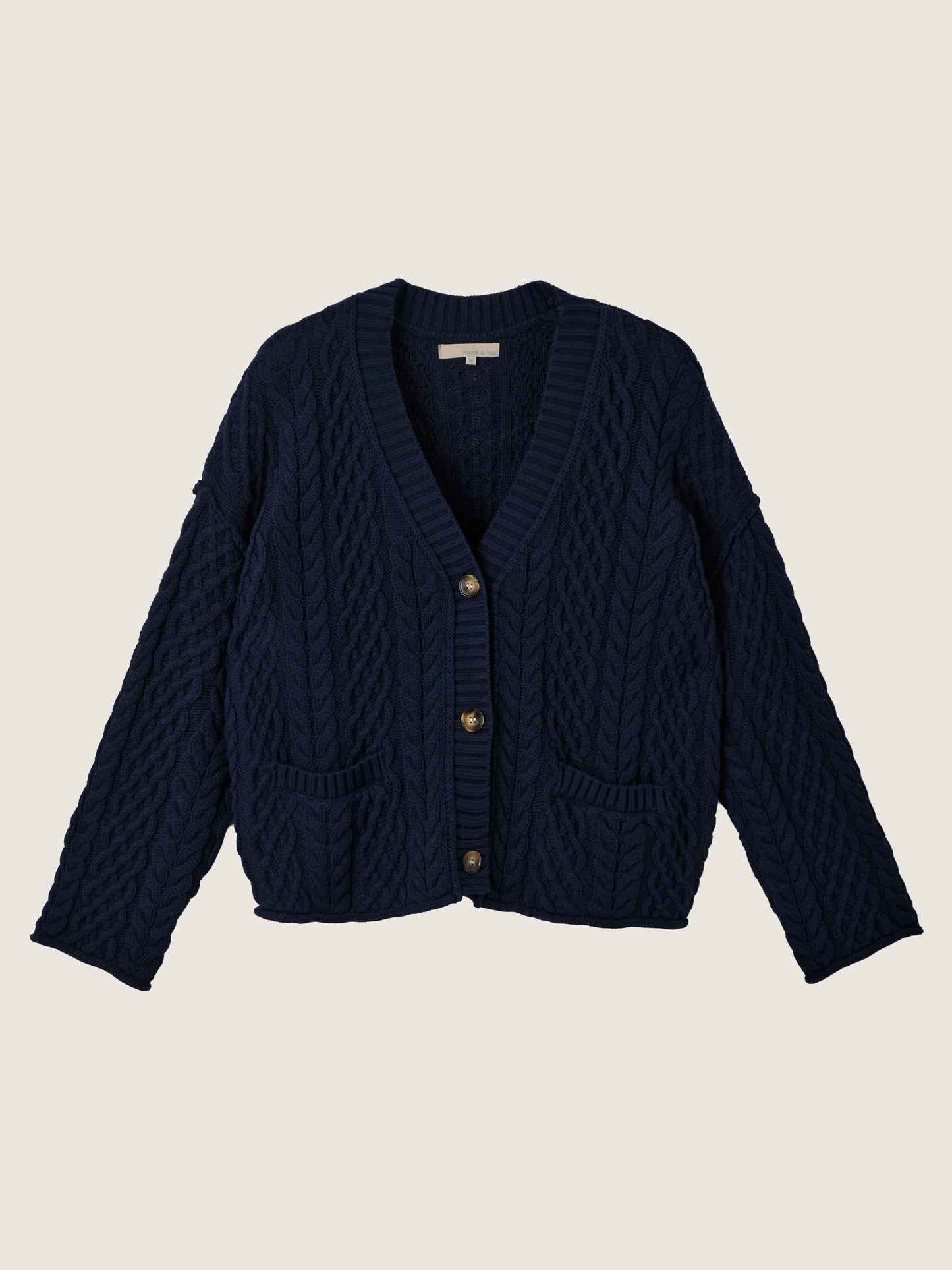 MONK & LOU - Sage Relaxed Cardigan - 