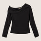 MONK & LOU - Nyla Longsleeve Off Shoulder Top - 