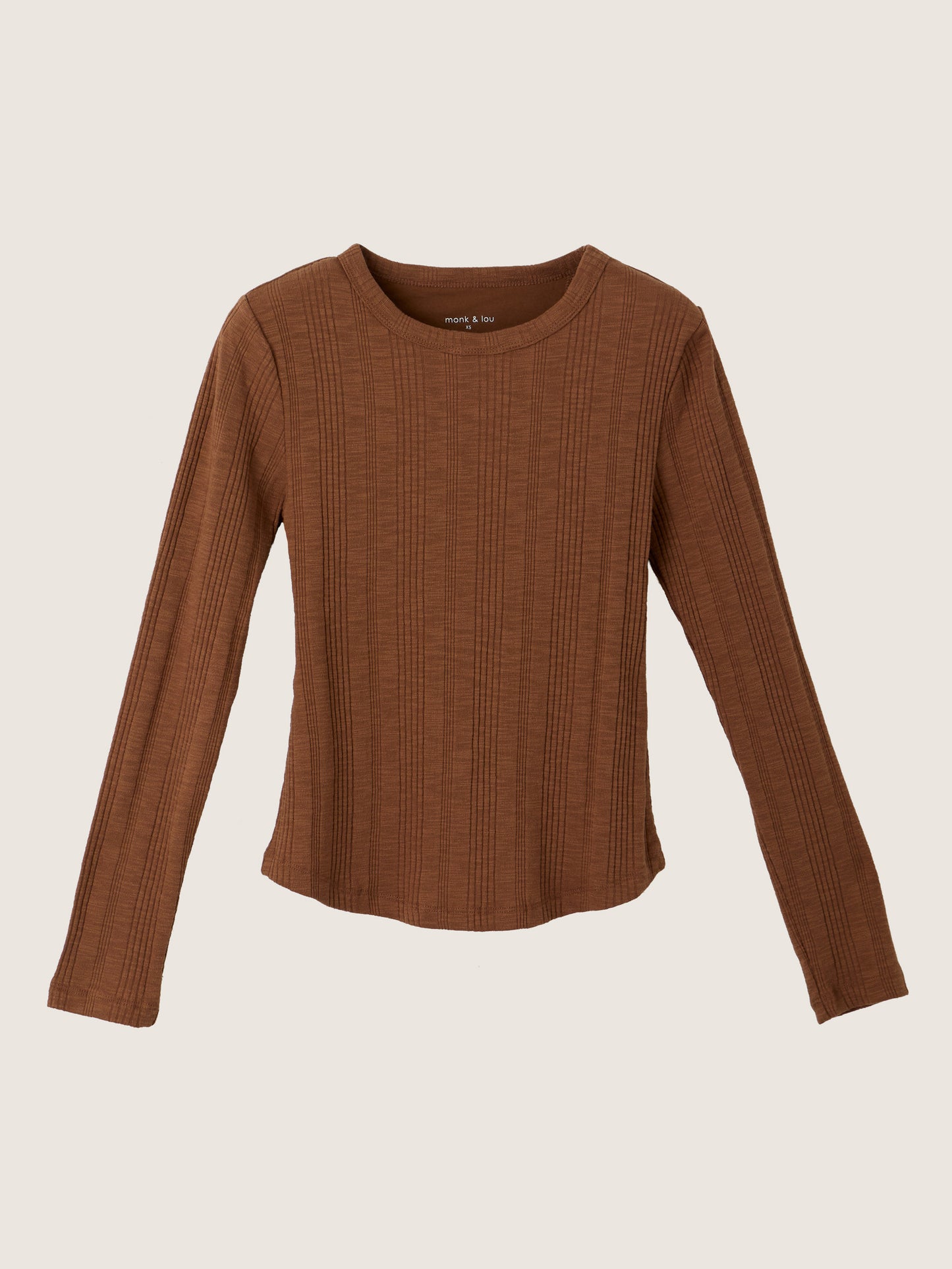 MONK & LOU - Caden Crewneck Longsleeve Top - 