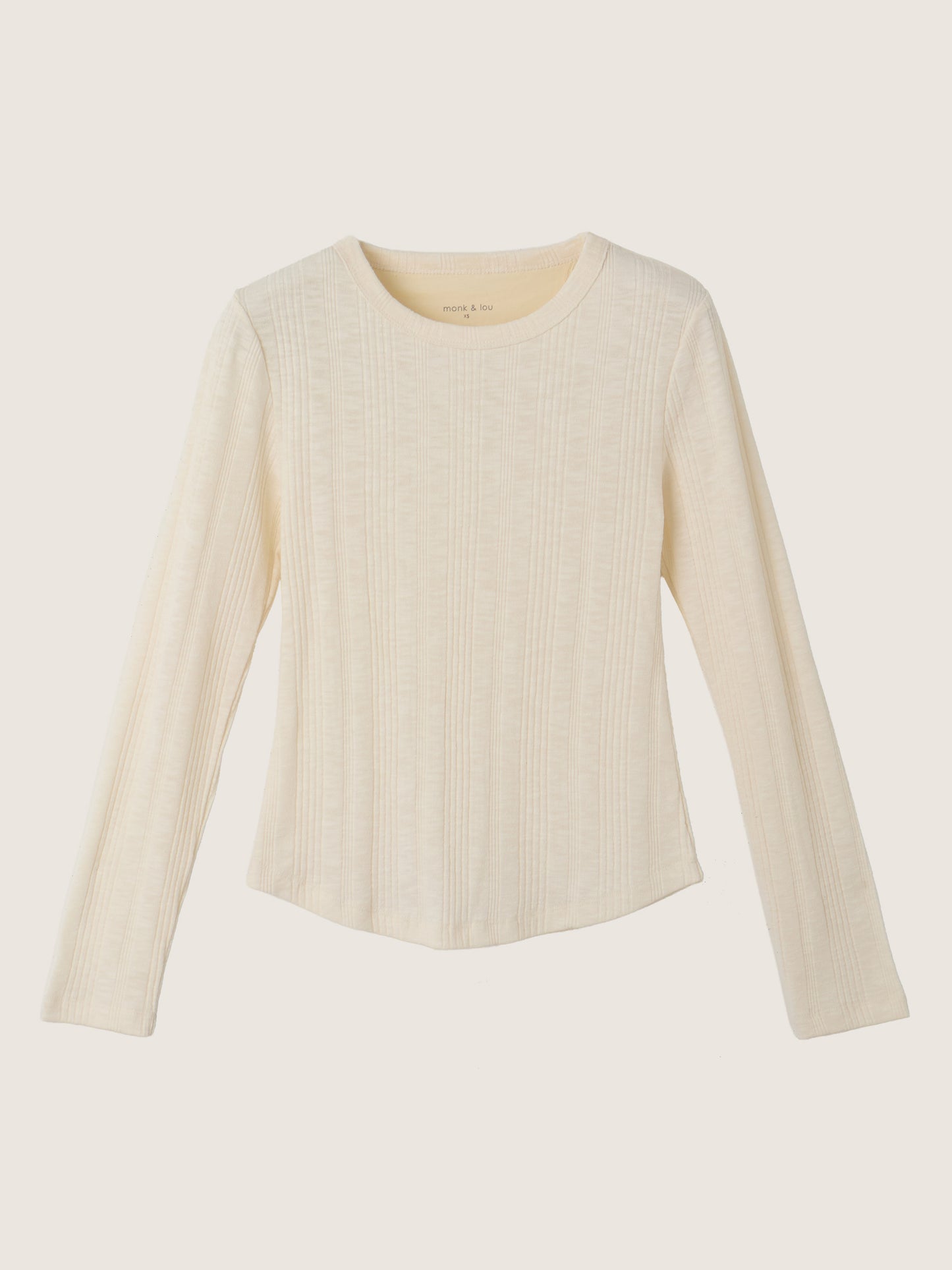MONK & LOU - Caden Crewneck Longsleeve Top - 