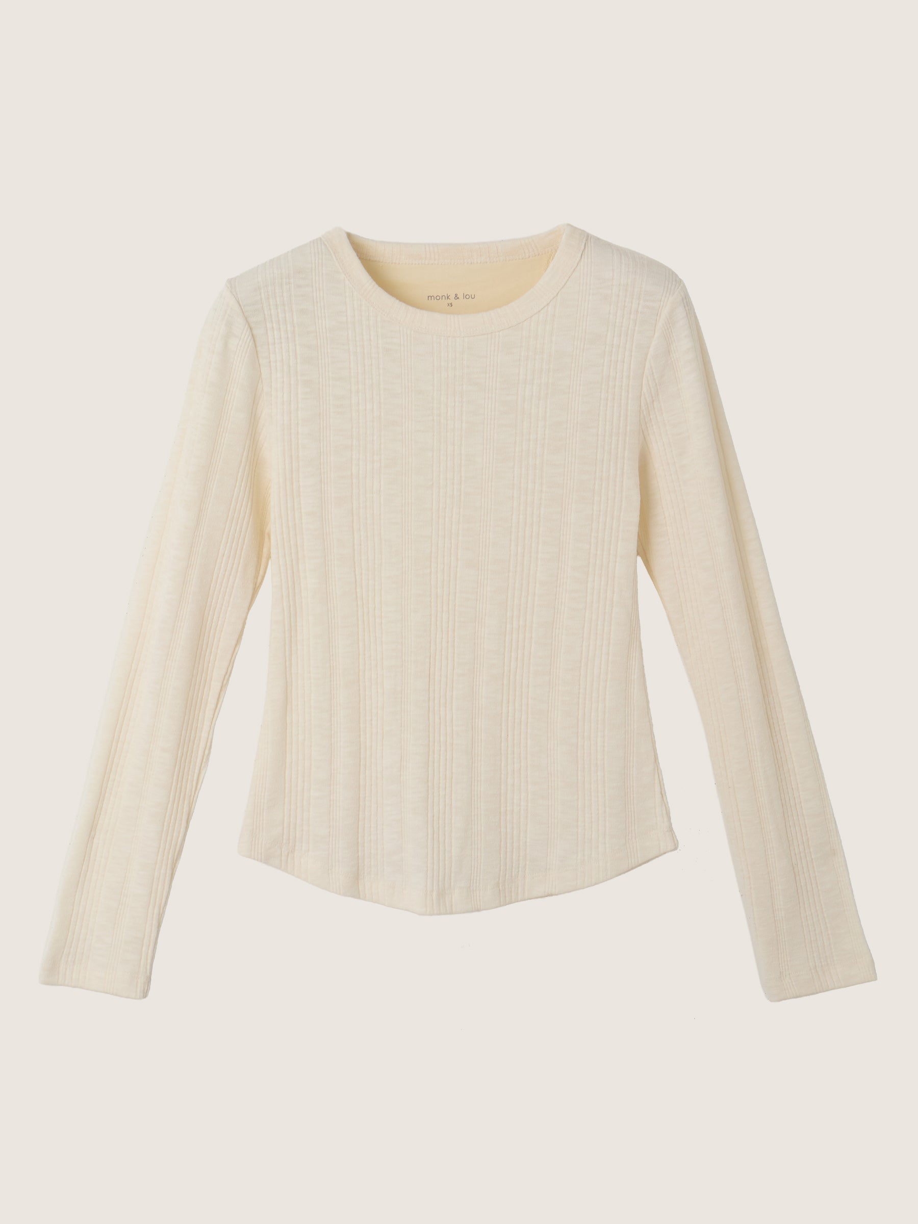 MONK & LOU - Caden Crewneck Longsleeve Top - 