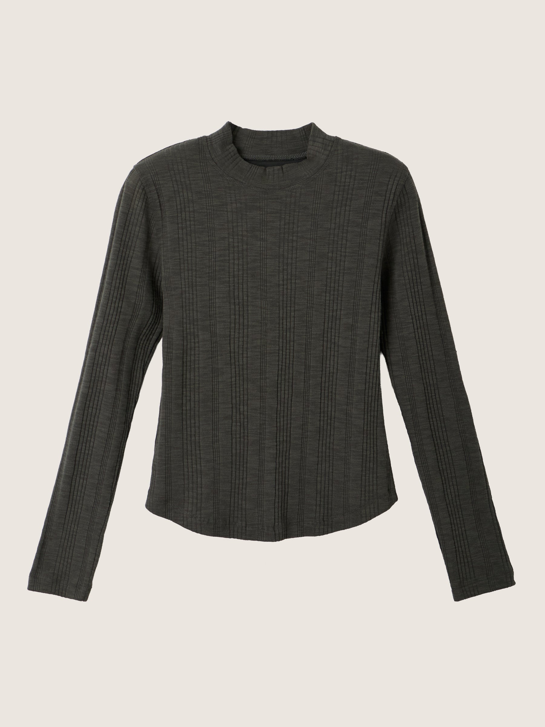 MONK & LOU - Benny Mockneck Longsleeve Top - 