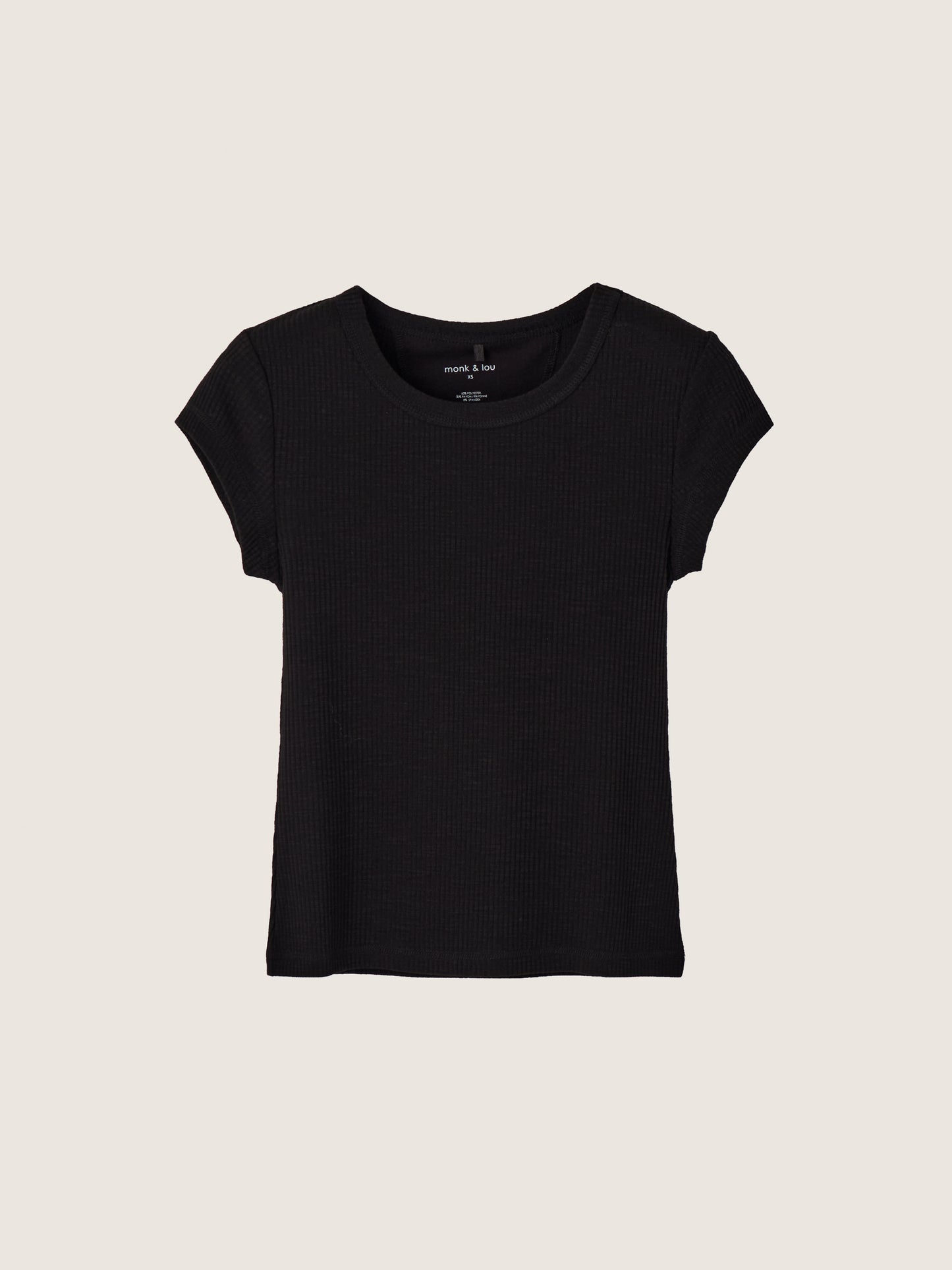 MONK & LOU - Gia Shortsleeve T-Shirt - Black