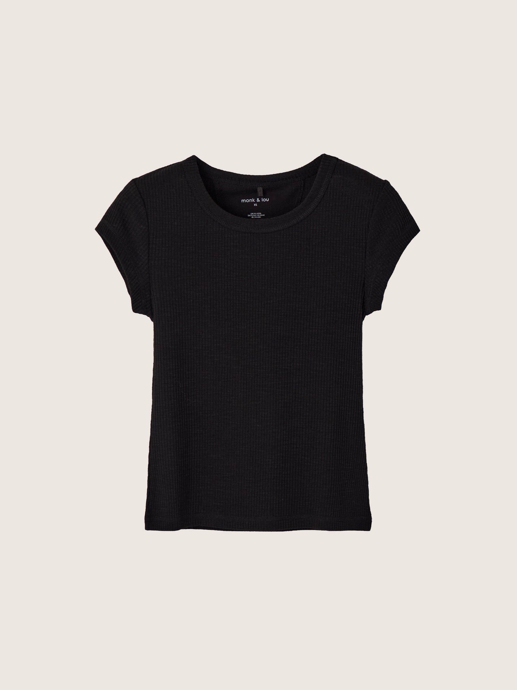 MONK & LOU - Gia Shortsleeve T-Shirt - Black