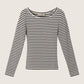 MONK & LOU - Cameron Boatneck Longsleeve T-Shirt - 