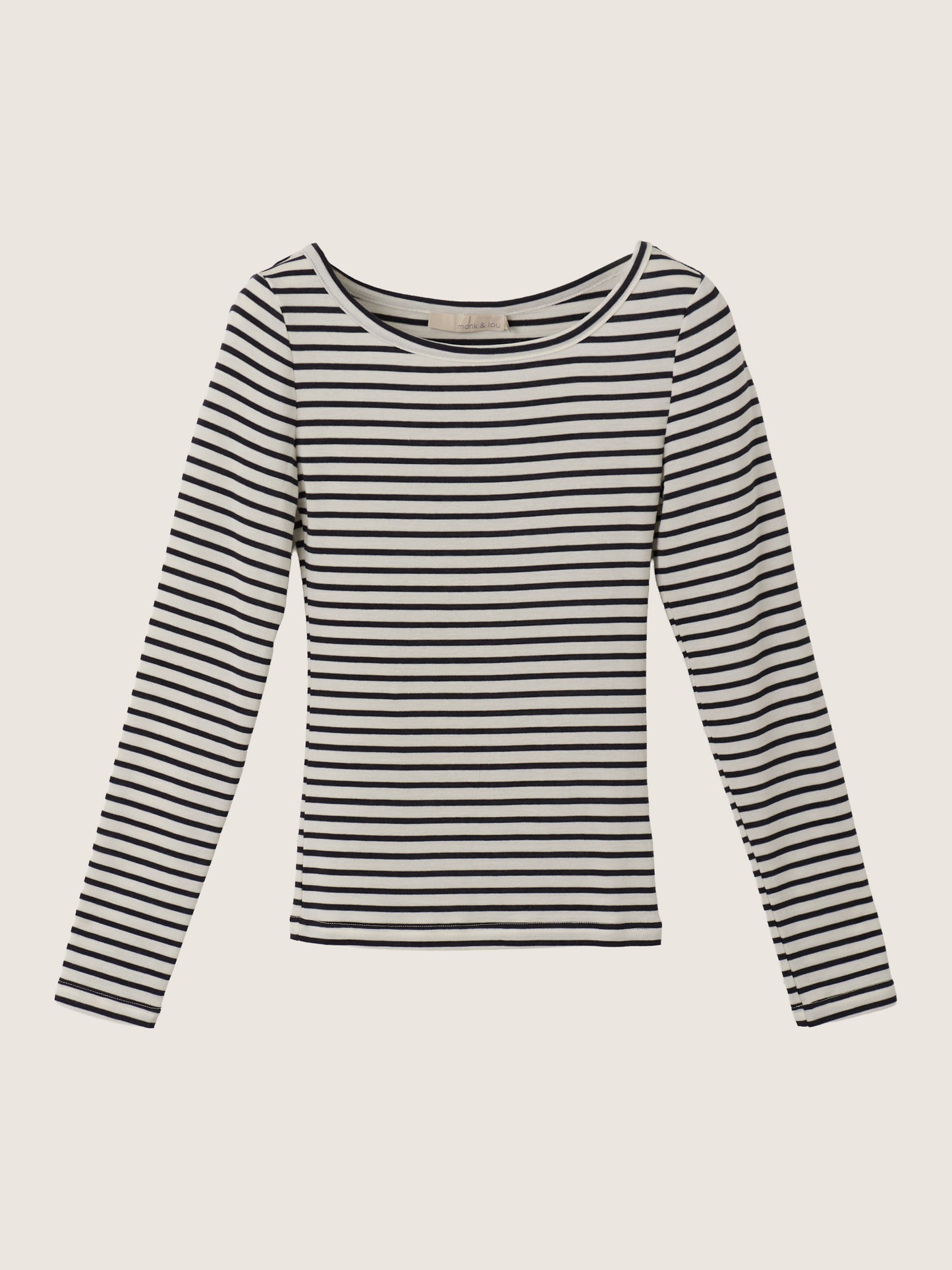 MONK & LOU - Cameron Boatneck Longsleeve T-Shirt - 