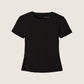 MONK & LOU - Banks High Crew Shortsleeve T-Shirt - Black