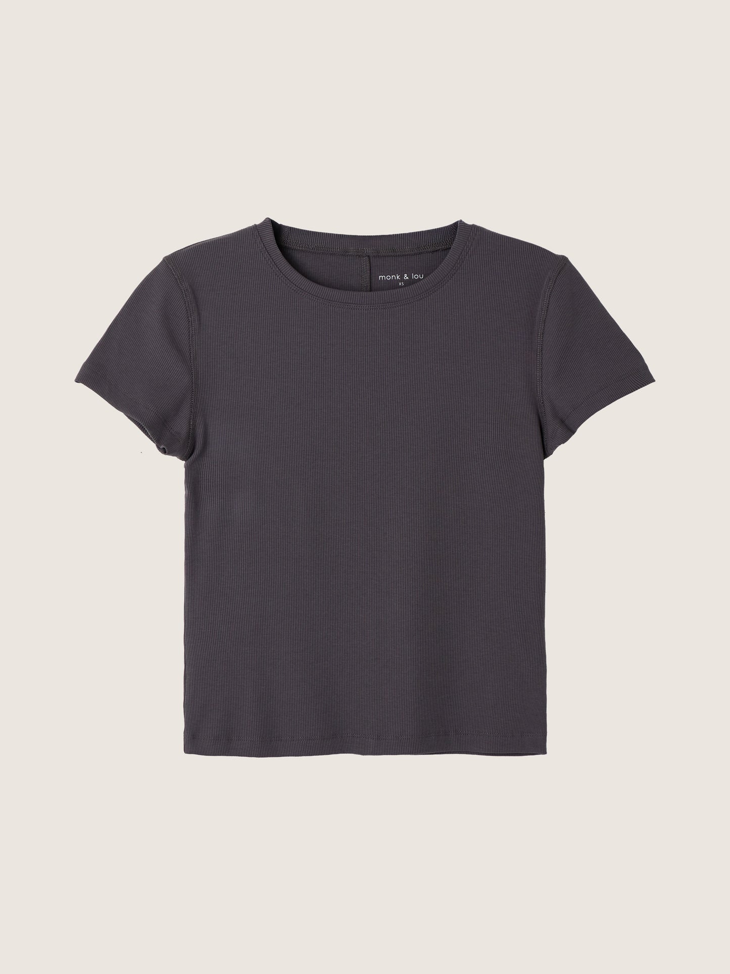 MONK & LOU - Banks High Crew Shortsleeve T-Shirt - 