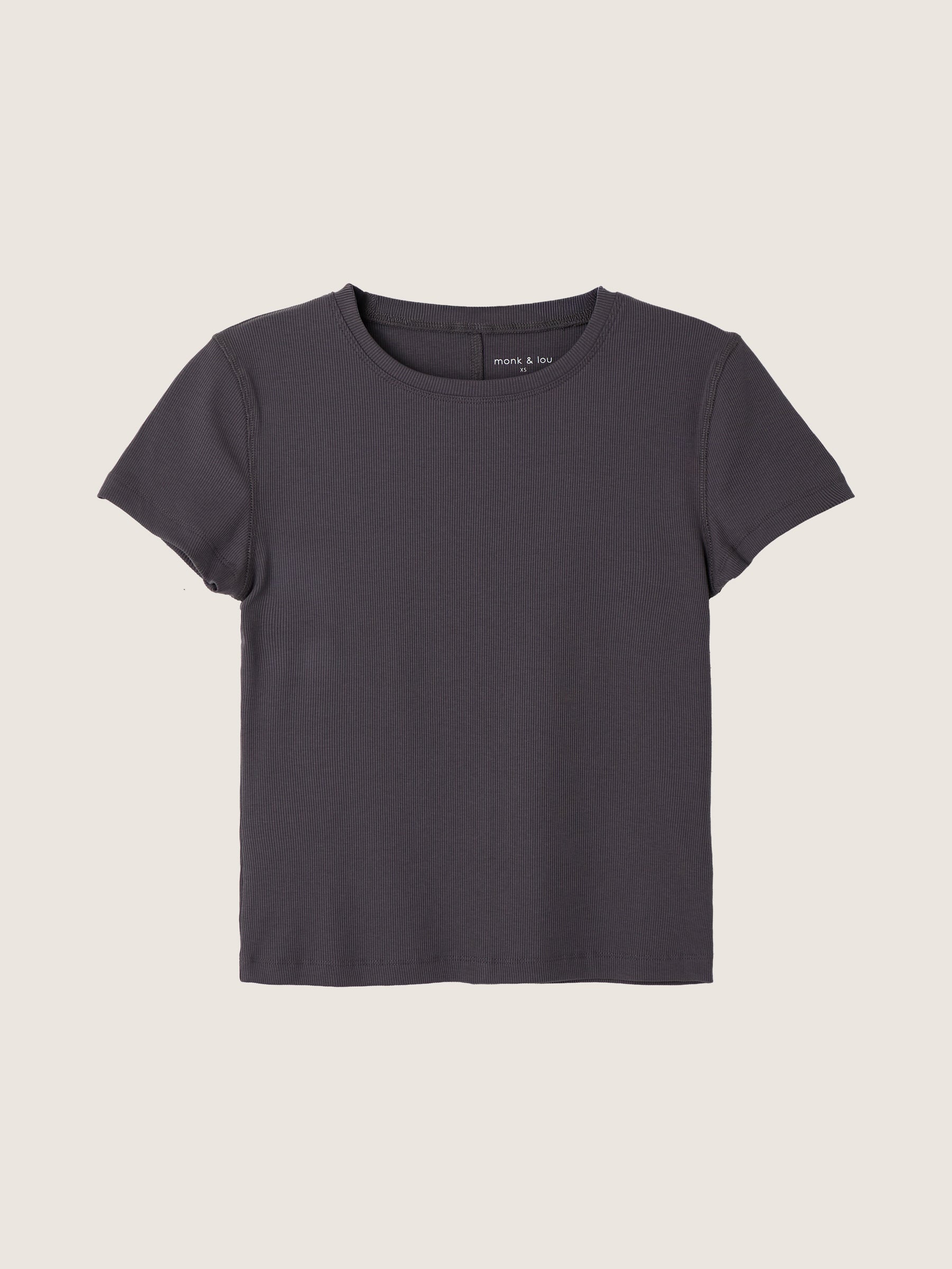 MONK & LOU - Banks High Crew Shortsleeve T-Shirt - 