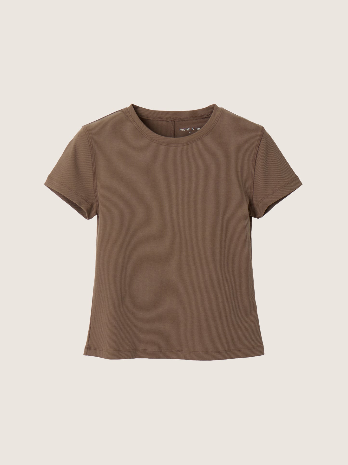 MONK & LOU - Banks High Crew Shortsleeve T-Shirt - 