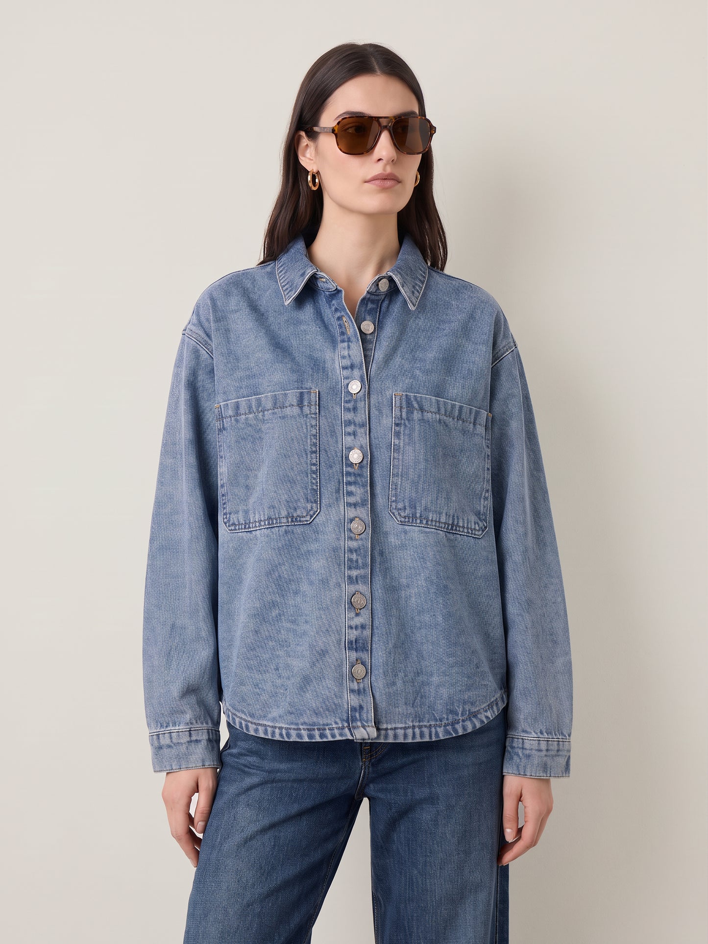 NOISY MAY - Alva Short Denim Shacket - 