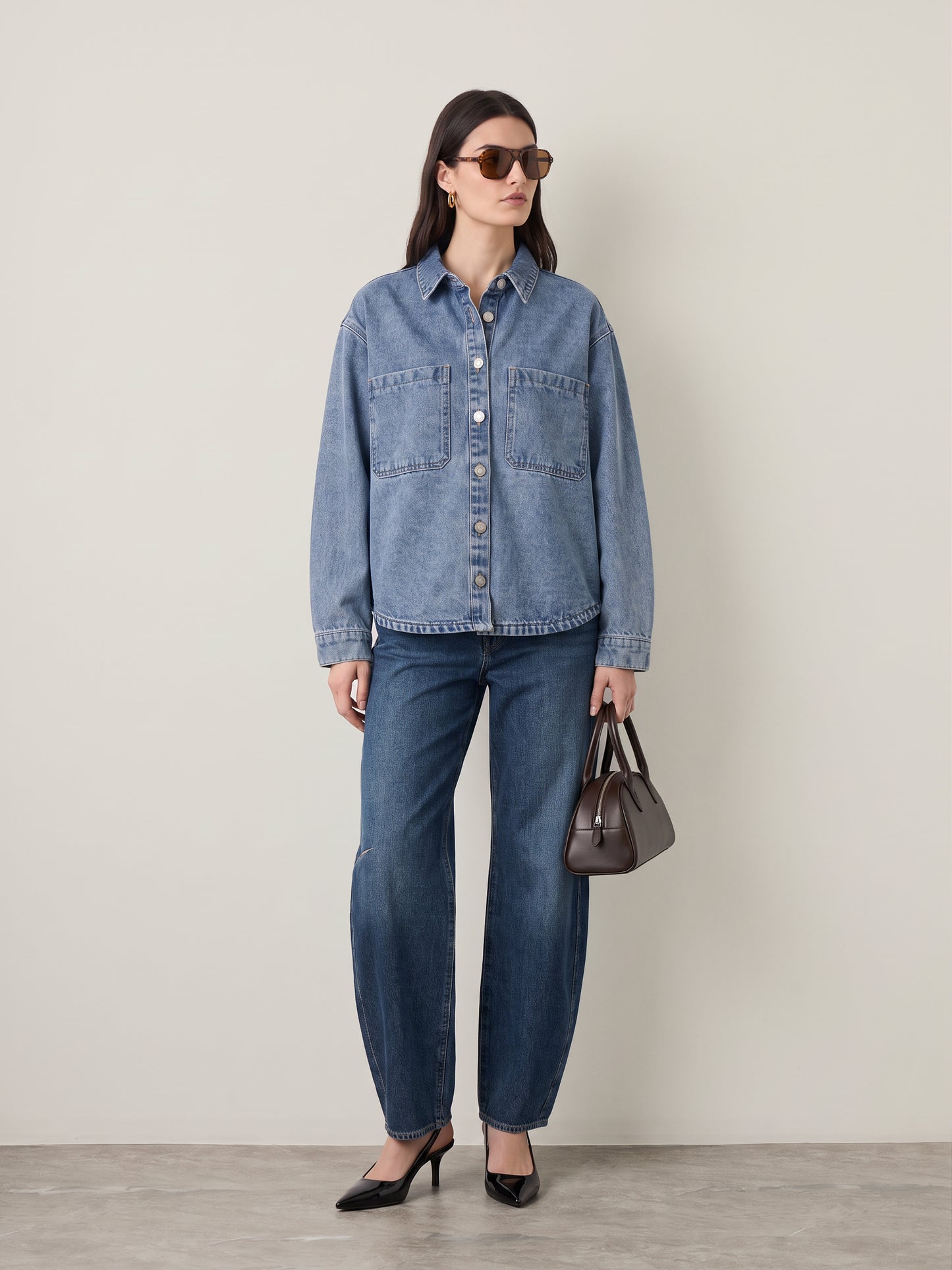 NOISY MAY - Alva Short Denim Shacket - 