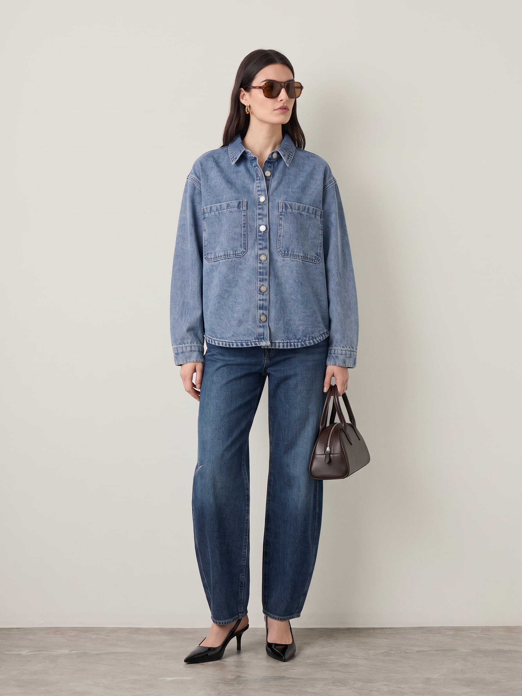 NOISY MAY - Alva Short Denim Shacket - 