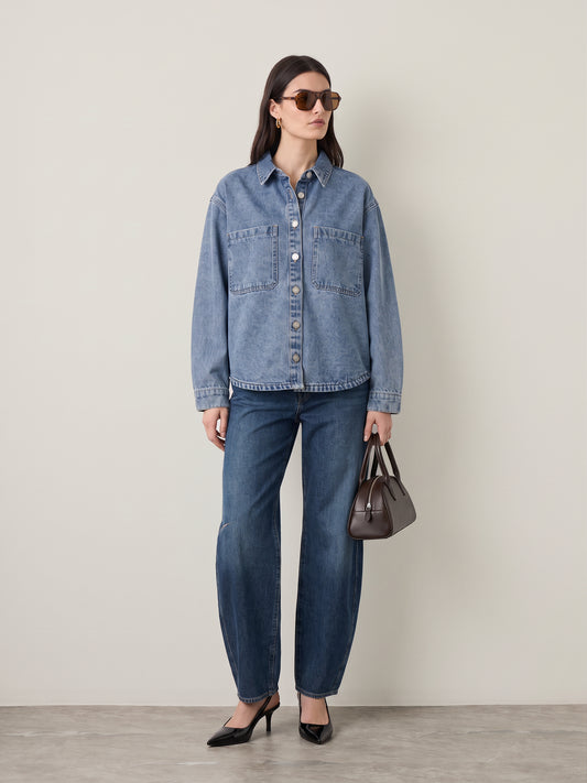 NOISY MAY - Alva Short Denim Shacket - 